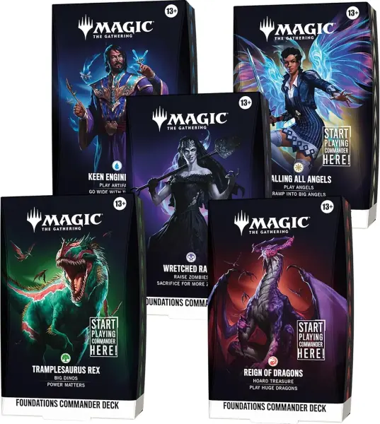 MTG - Foundations Starter Commander Deck Display (5 Decks) - EN